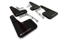 Toyota GR Yaris 20+ Svarta Stänkskydd Vit Logo Rally Armor